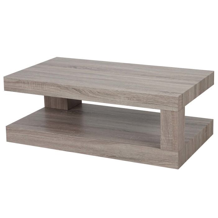Table basse table de salon 40x110x60 cm MDF aspect chêne fonce 04_0008427 Table basse table de salon 40x110x60 cm MDF aspect chêne fonce 04_0008427