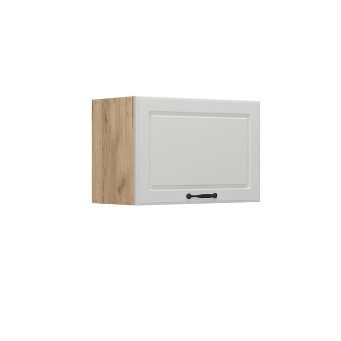 Elément haut de cuisine R-Line 60cm Plat Blanc campagne/Chêne de force doré Vicco 53324