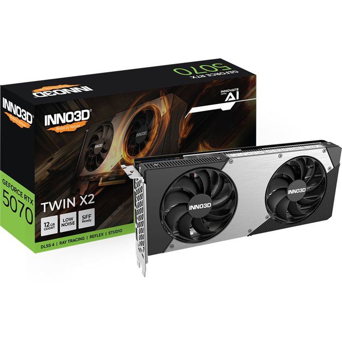 INNO3D – Carte graphique – NVIDIA RTX 5070 TWIN X2 – N50702-12D7-195064N – 12Go
