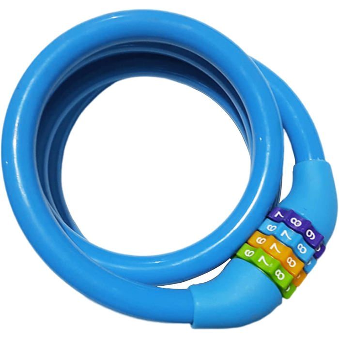 SPGOOD Antivol Pour Vélo Combiné De Câbles Avec Chiffres Pour Enfants (10 X 650 Mm) - Accessoires De Vélo Pour Filles Et Garçons (rose