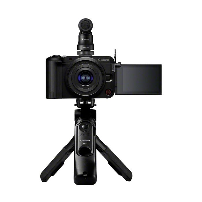 Appareil photo hybride Canon EOS R50 V + Optique RF 14 30mm pour Système EOS R + Poignée Trépied HG 100TBR + Microphone DM E100 + Carte SD - vue 8