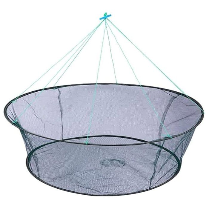 Nasse de pêche 16 trous Nylon filets de pêche Cage pliable - LIVRAISON Gratuite !!! - Filets