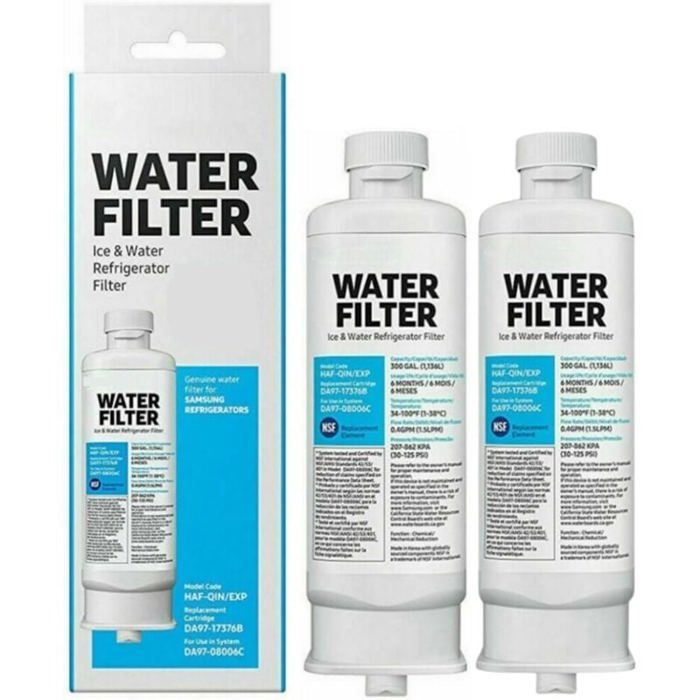 Lot de 2 Filtres à eau de Réfrigérateur de Eechange pour Samsung DA97-17376B DA97-08006C HAF-QIN HAF-QIN/EXP