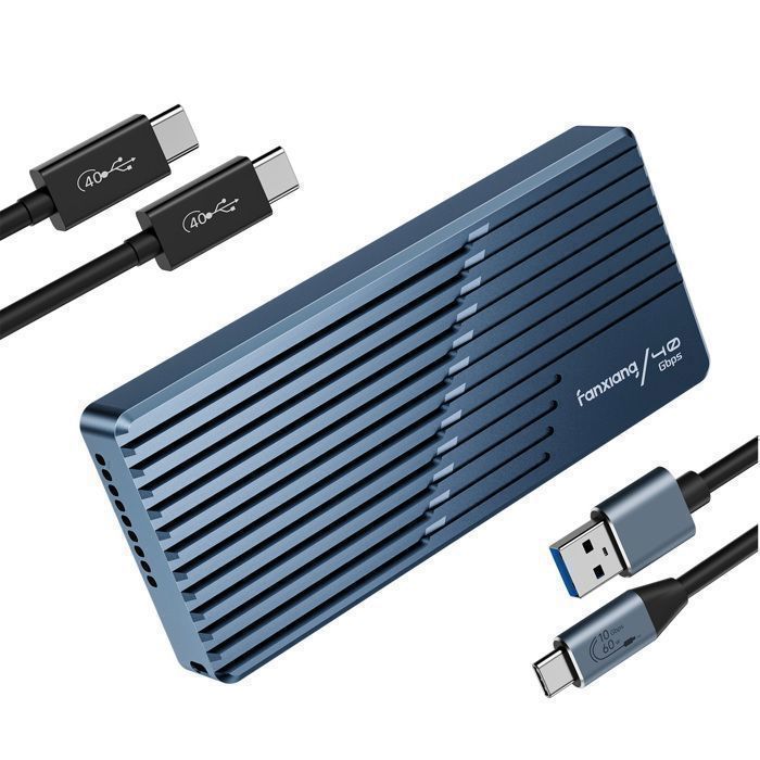 Boîtier SSD NVMe M.2 Fanxiang MP400 40 Gbit/s avec ventilateur pour clés M et SSD de tailles 2230/2242/2260/2280.