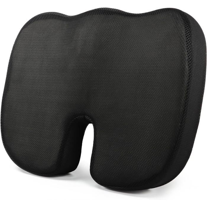 Coussin Coccyx Coussin Ergonomique Assise Coussin Chaise Bureau Mousse a Memoire de Forme pour Siege Voiture Auto Conducteur Faut