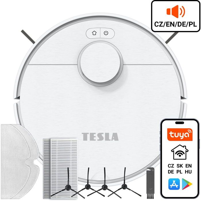 Aspirateur Robot - TESLA - RoboStar iQ550 - HEPA H13 - Navigation Laser - 120 min Autonomie - Tesla
