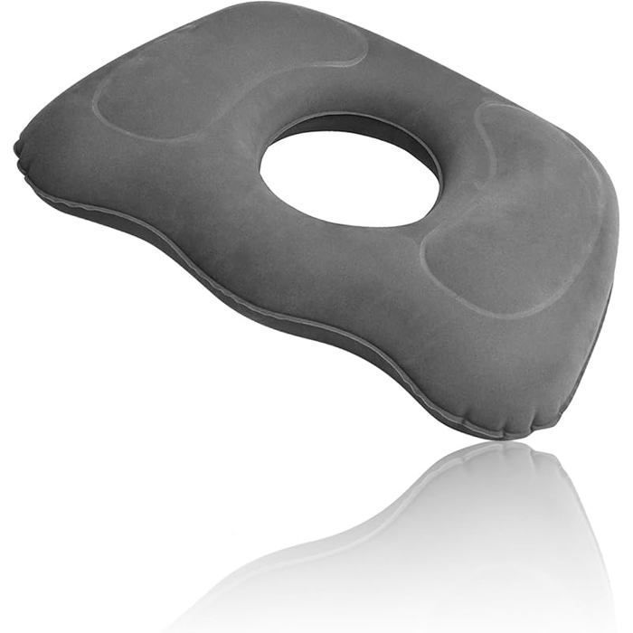 Coussin de siège en forme de donut pour chaise de bureau : coussin orthopédique pour soulager la douleur du coccyx pour les hémorroïdes, coussin en forme de donut pour fauteuil roulant à