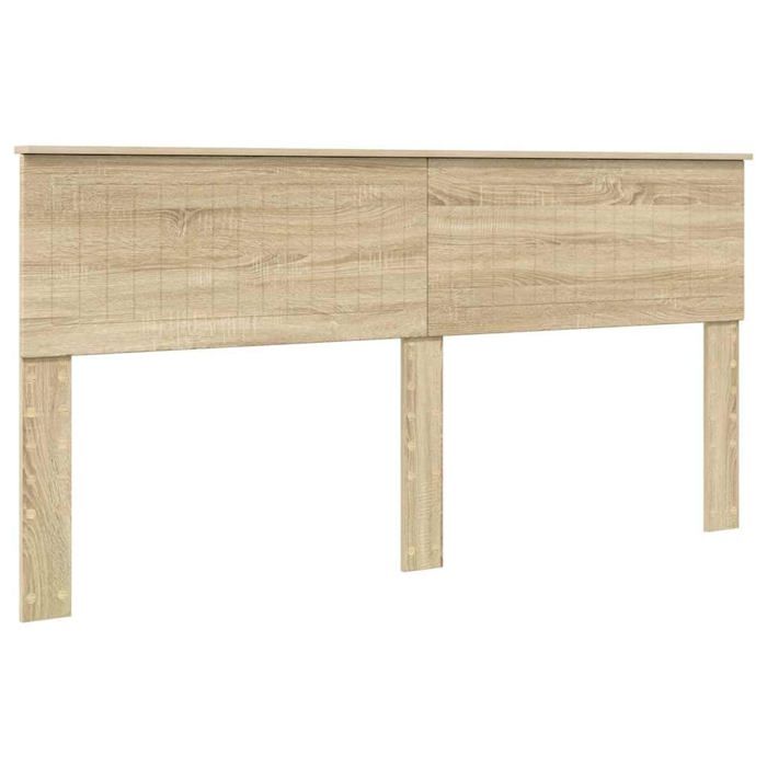 Tête de lit moderne - vidaXL - Chêne Sonoma - Bois dingénierie - 183x7x100 cm - Facile à assembler - Durable