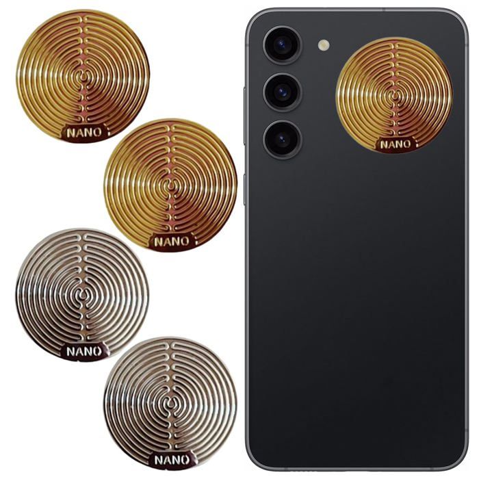Brouilleur Telephone Portable 4G 5G, Autocollant Telephone Anti-Ondes (12 Pièces) Auto-adhésif - Protection contre les Ondes Wi‑Fi pour Smartphone, Tablette et PC