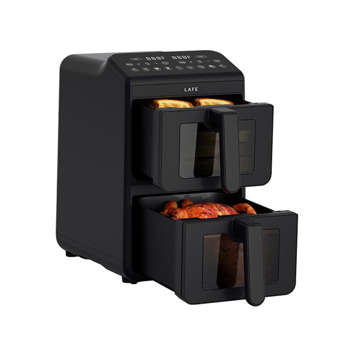 Friteuse sans huile LAFE air fryer 2 compartiments 5 L puissance 2460 W écran LCD Dual Fry - Lafe