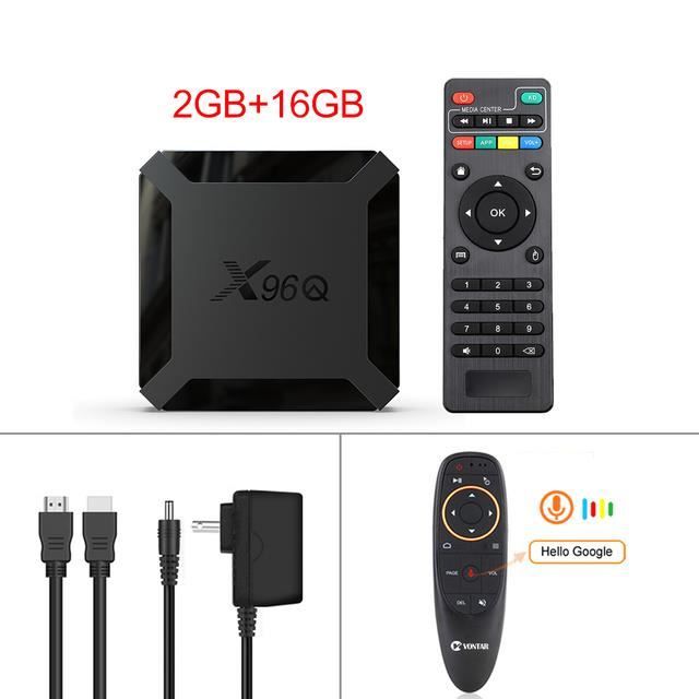 Ue Plug - 2 Go16 Go G10S - Boîtier Smart Tv X96q, Android 10.0,Iptv,  Allwinner H313, Décodeur, Lecteur Multim - Cdiscount TV Son Photo