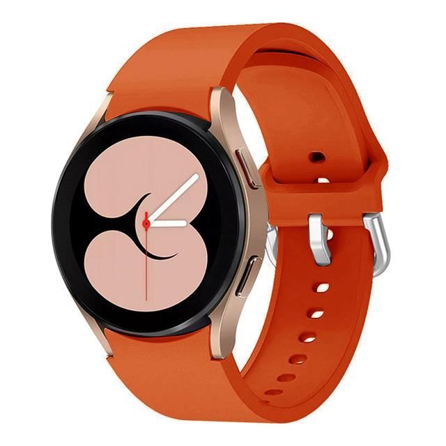 Galaxy Watch 4 44mm Orange Bracelet En Silicone Pour Samsung
