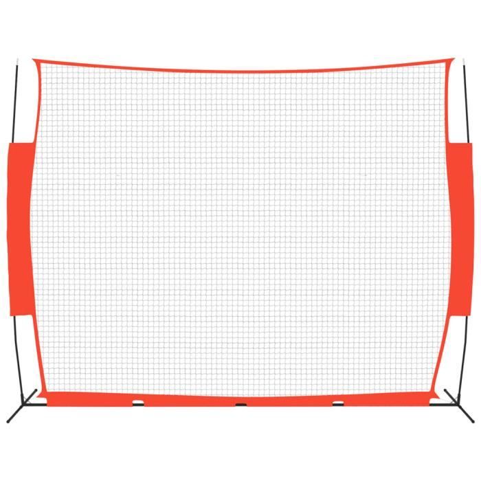 ZivPlay Cage de batteur de baseball portable pour arrière-cour, cage de frappe de baseball et softball, 12,2 x 3 x 3 m avec trou pour machine à lancer et porte amovible