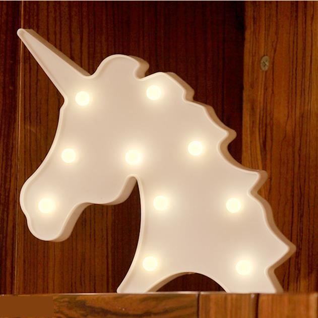 Led Lampe Licorne Affiche Lumineuse Cadeau Pour L Enfant Achat