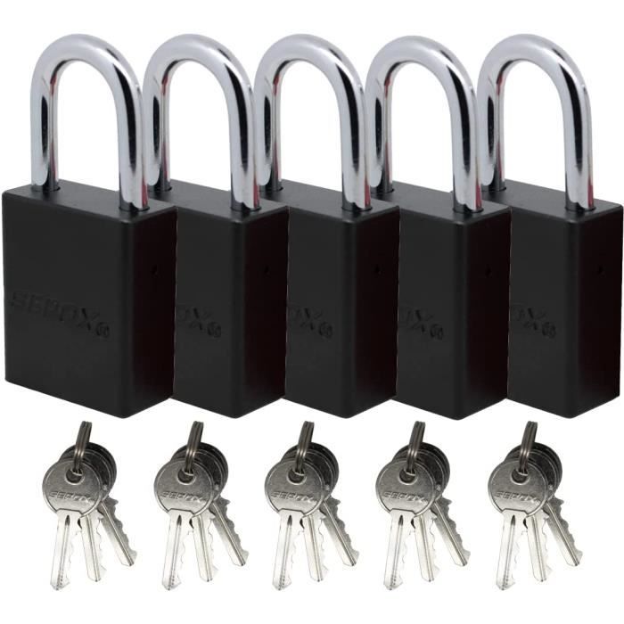 Cadenas Master Lock 9130EURT - Lot De 2, Aluminium, 30mm | Pour Casiers, Valises, Sacs