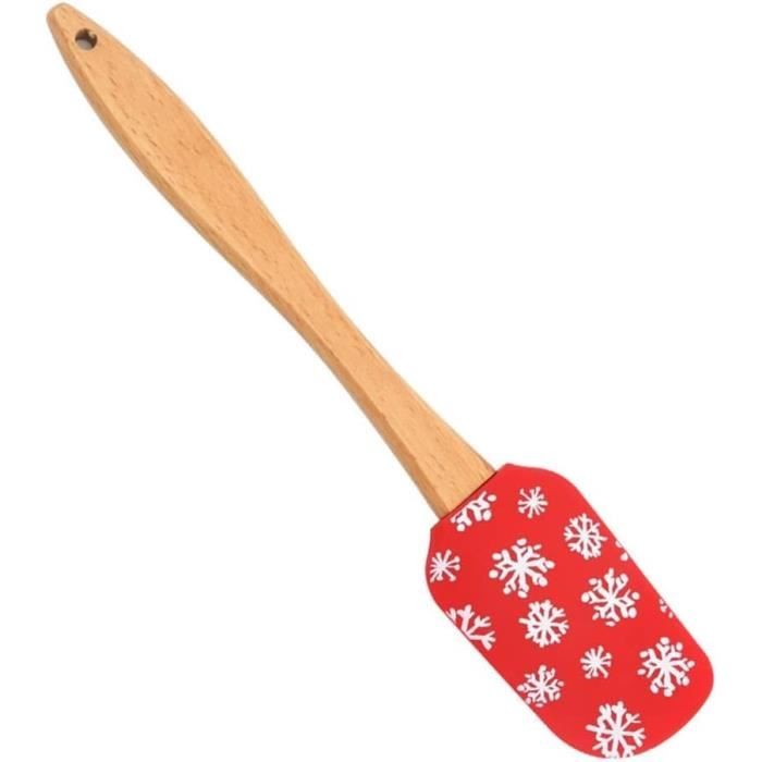 Spatule Pâtisserie de Noël 25 cm - Manche plastique, spatule silicone