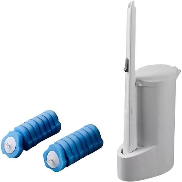 Brosse De Toilette Jetable Avec 18 Têtes - Nettoyage Facile, Fixation Murale Ou Sol - 3