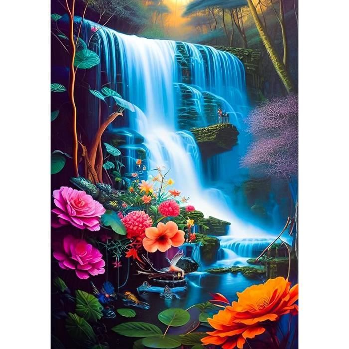 Kit Peinture Diamant Tortue Adulte 5D - Toile 30x40 Cm, Diamants Ronds, Décoration Murale