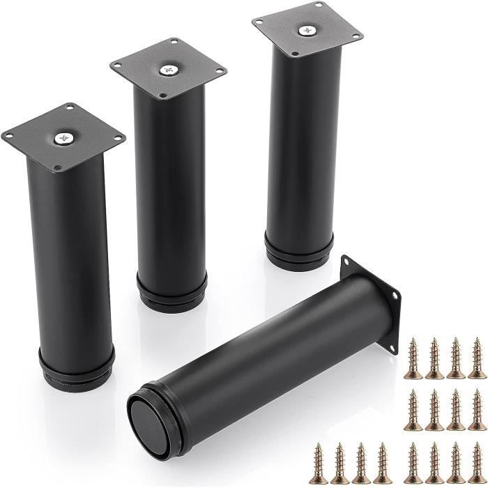 Brollitest Lot De 4 Pieds Haut-Parleur Amortisseurs Résonance - Aluminium Argenté Pour Meilleure Qualité Sonore