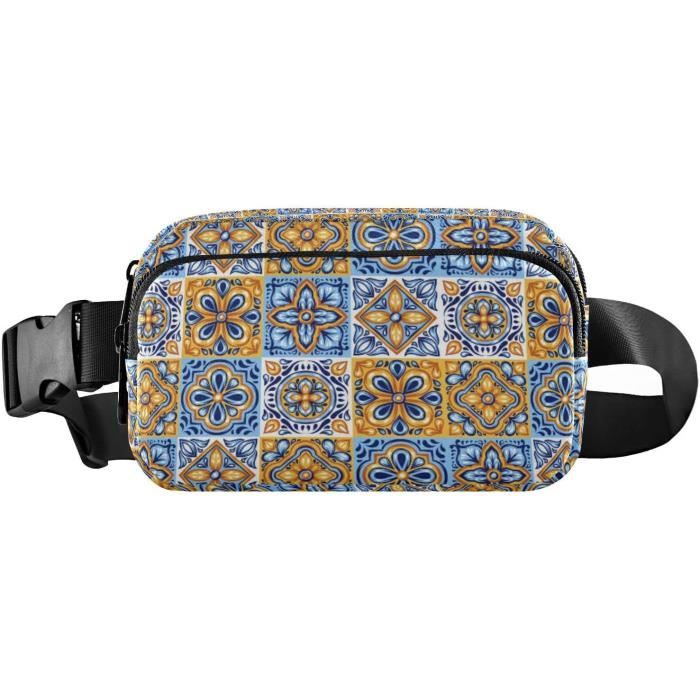 Scettar Lot De 2 Sacs Banane Étanchés Noir + Gris - Grande Capacité, Bandoulière Réglable, Idéal Voyage Et Sport