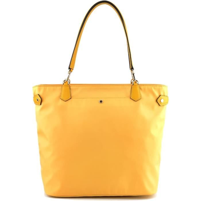 Pourchet Daily Sac Porte main XS en toile nylon et toile enduite garni en cuir Taille Unique 4345 Cdiscount Bagagerie Maroquinerie