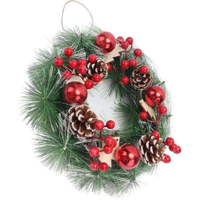Guirlande De Noël Verte 15.5 Mètres - Décoration Sapin Artificielle Largeur 9 Cm - Guirlande Douce Pour Cheminée Et Escalier - 6