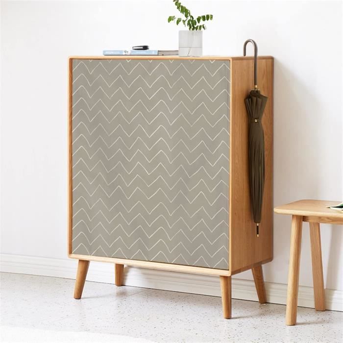 Rideau Court Anti-poussière Pour Cuisine - Sans Perçage, Fixation Par Crochet Et Boucle, Dimensions 50x70cm, Gris Argenté