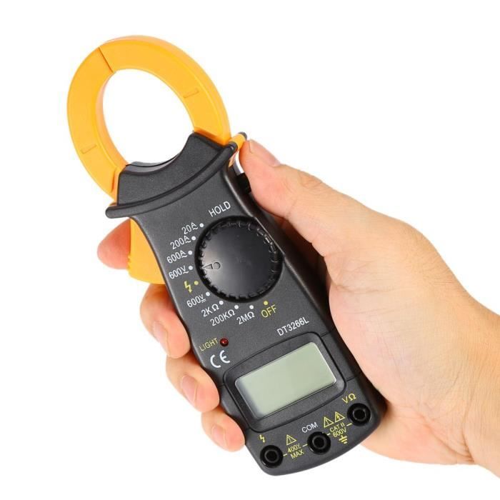 DT3266L LCD Digital pince multimètre voltmètre ampèremètre AC/DC Détecteur de tension DT3266L LCD Digital pince multimètre voltmètre ampèremètre AC/DC Détecteur de tension