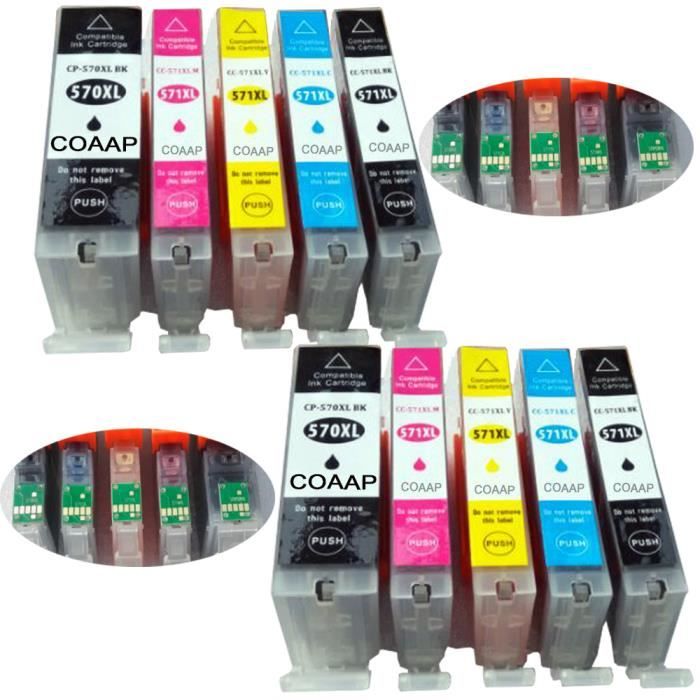 Cartouches D'encre Compatibles Canon PGI-570 CLI-571 - Marque Tcsink - Neuf