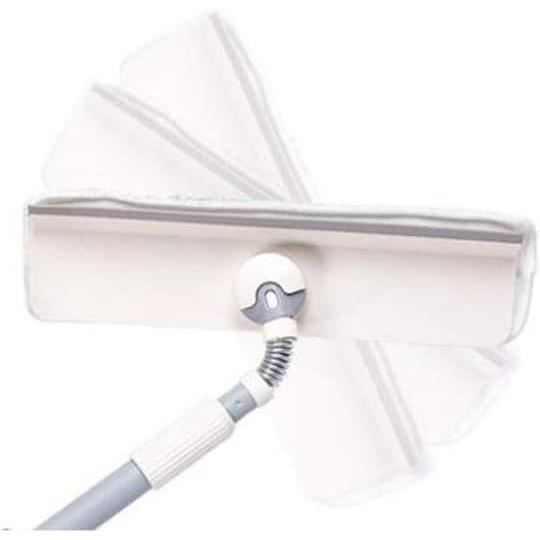 Brosse De Nettoyage Pour Panneau Solaire Avec Manche Télescopique En Aluminium Avec Raclette, Pour Nettoyage De Vitres Extérieures 3 En 1 Et Nettoyeur De Panneau Solaire, 3,6 M/11,8 P