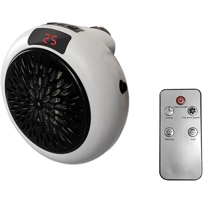 Wonder Handy™ Chauffage Soufflant Mural 1000W Avec Télécommande - Réchauffeur D'air De Maison De