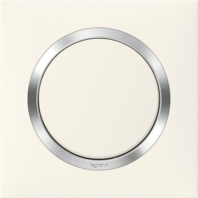Plaque 1P blanc chrome Dooxie