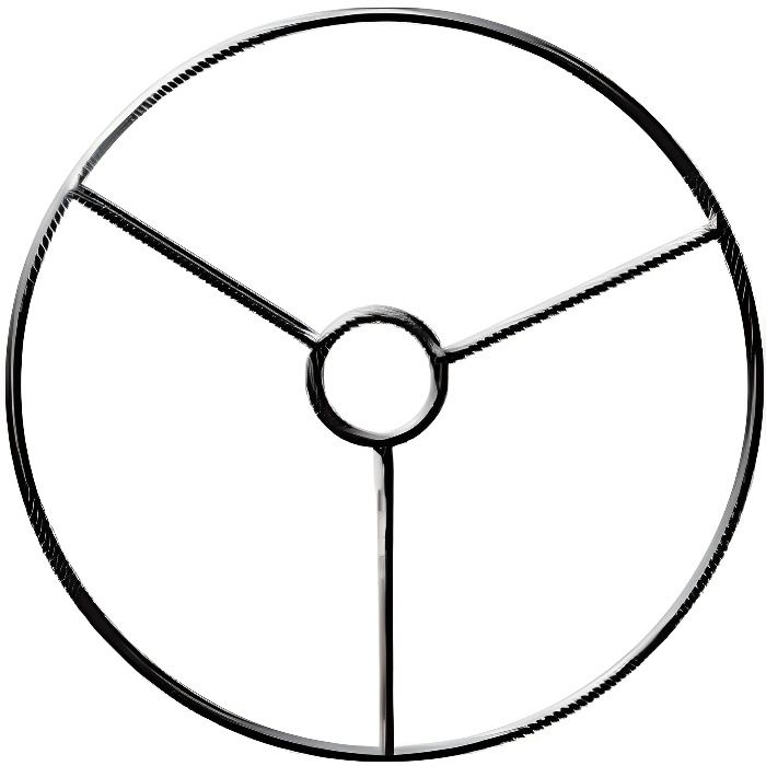 Armature abat-jour cercle avec bague Ø 10 cm - Graines créatives