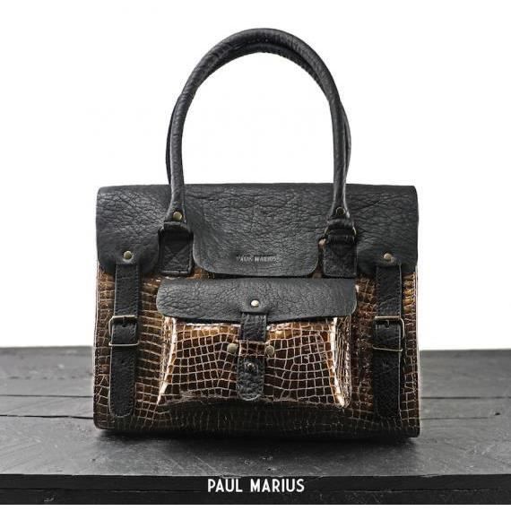 Paul Marius Le Rive Gauche- M ALLIGATOR NOIR/CUIVRE - Cdiscount Bagagerie - Maroquinerie