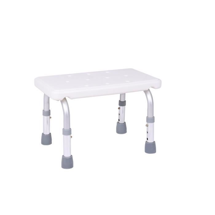 Marche pied de salle de bain AUTONOMIE ET BIEN ÊTRE TMI 2108 Pieds aluminium et dessus ABS