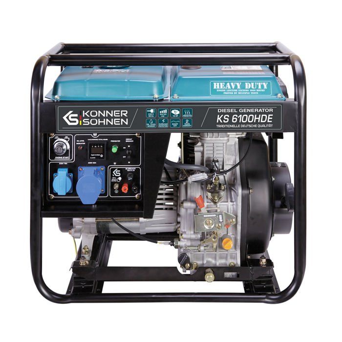 KS KA NNER SA HNEN Konner & Sohnen Groupe &eacute;lectrog&egrave;ne diesel 5.5kw KS 6100HDE 