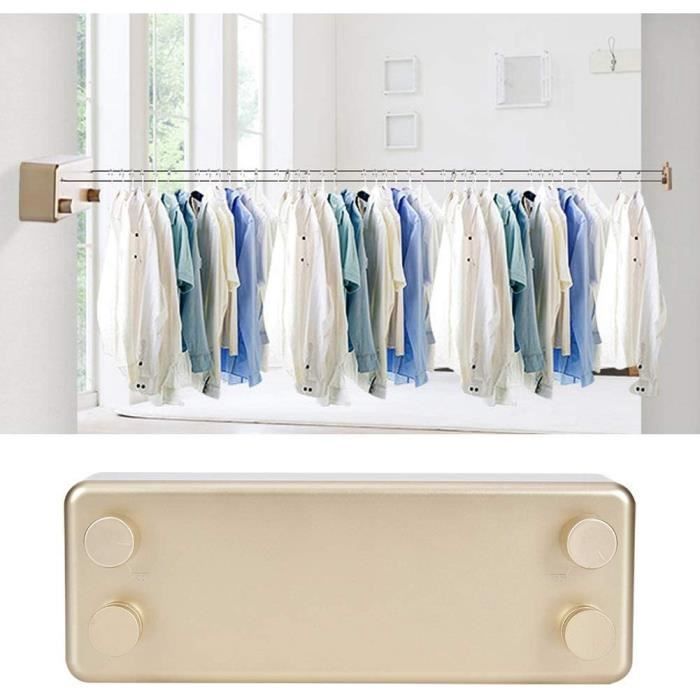 Corde linge r tractable ligne de s chage portable double ligne
