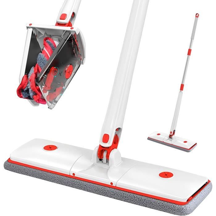 Mini Serpillère De Bureau Avec Essorage - Pour Surfaces Lisses, Carrelage, Voiture - Compacte - 4