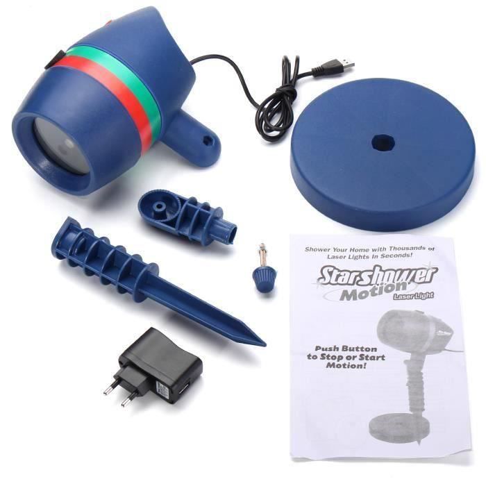 Projecteur laser exterieur noel 8 En 1 exterieur fete jardin EU PRISE