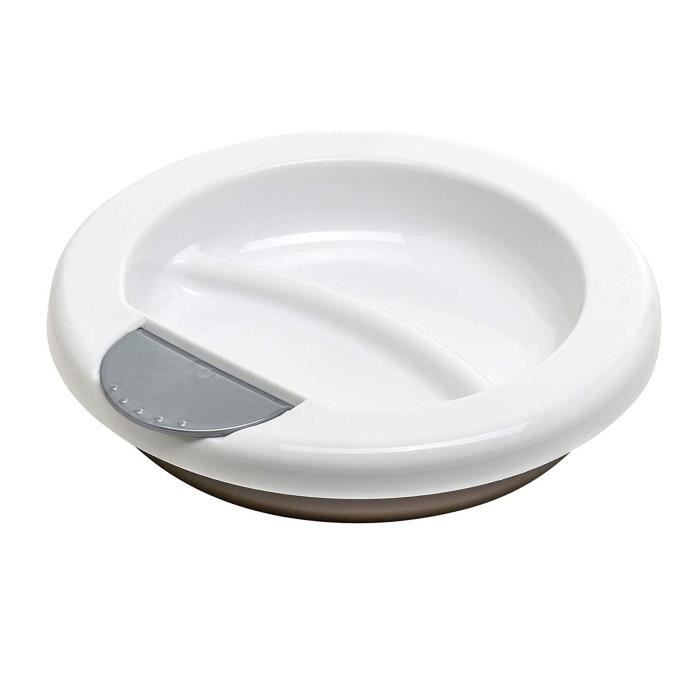 Modern Feeding Rotho Babydesign Assiette Chauffante Dès 6 mois 30020026301 20,5 x 20,5 x 4,6 cm Tender Rosé Pearl//Blanc//Argent nacré