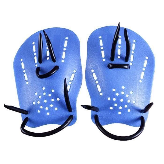 1 pcs Pagaies de natation de formation silicone gants de main padel palmes  palmes pour adultes enfants natation L Bleu @QC - Cdiscount Sport