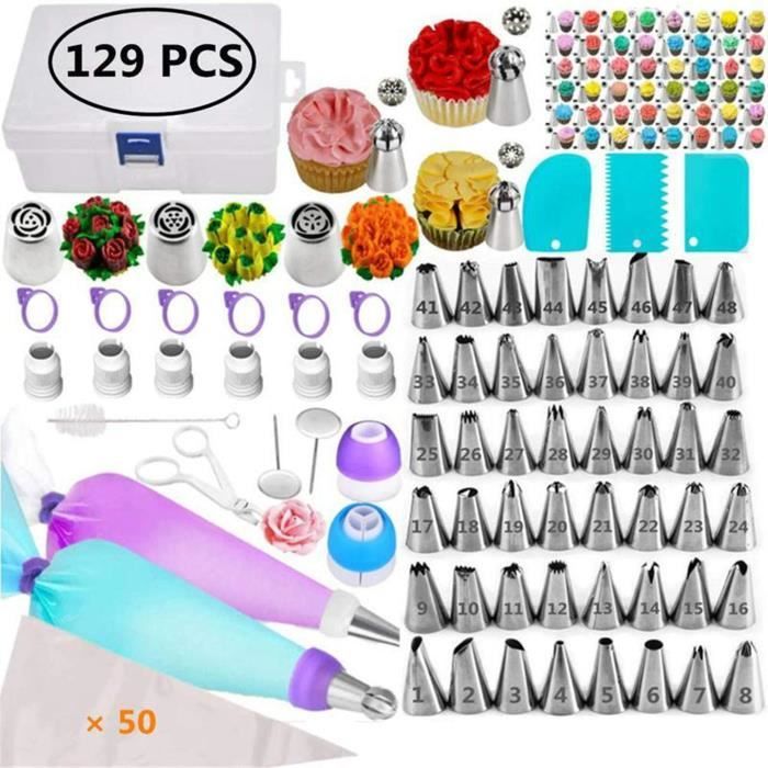 Kit De Poche à Douille Professionnel 11 Pièces | Poches Réutilisables + Douilles Inox | Pour Décoration Gâteaux, Cupcakes, Pâtisseries - 9