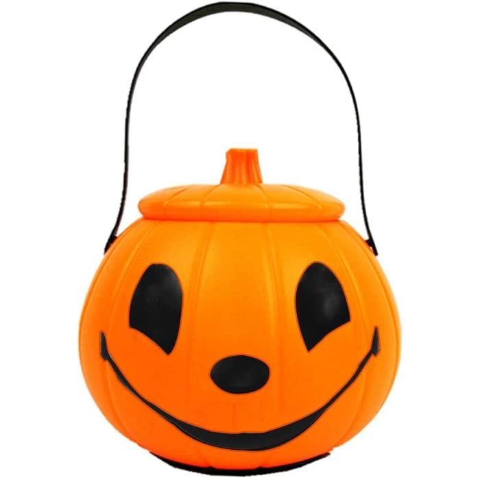 Citrouille d'Halloween lumière LED 23 cm