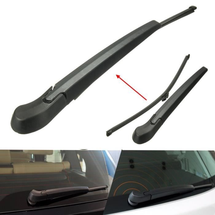 Ruolin Bras Essuie Glace Arrière et Balai Essuie Glace, Arrière de Bras d'Essuie-Glace en Caoutchouc Naturel Toutes Saisons Kit Compatible avec Citroen C1 2005-2014 Ruolin Bras Essuie Glace Arrière et Balai Essuie Glace, Arrière de Bras d'Essuie-Glace en Caoutchouc Naturel Toutes Saisons Kit Compatible avec Citroen C1 2005-2014