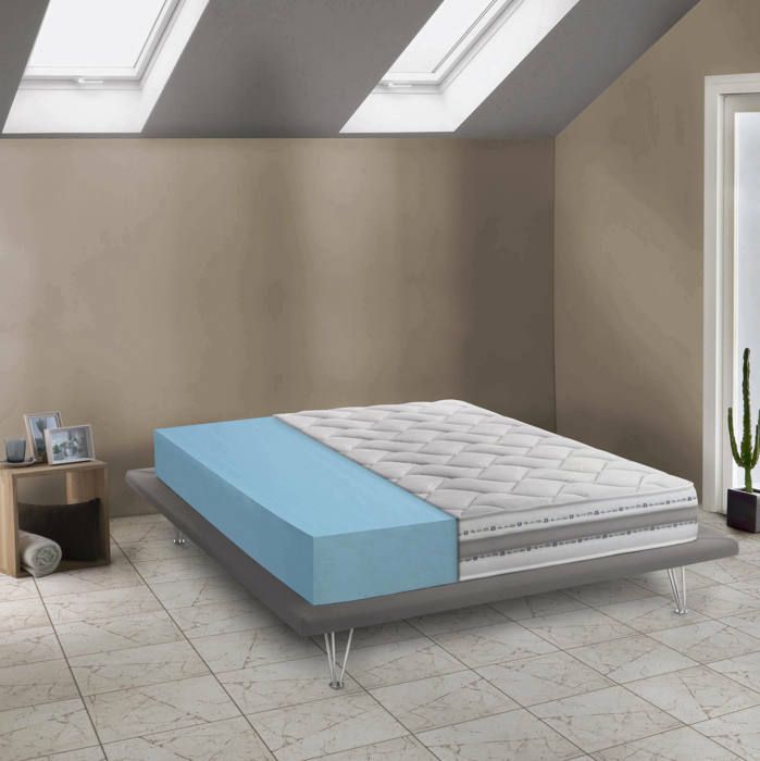 Matelas simple Sophie 200x90h21 cm Blanc Matelas simple Sophie 200x90h21 cm Blanc