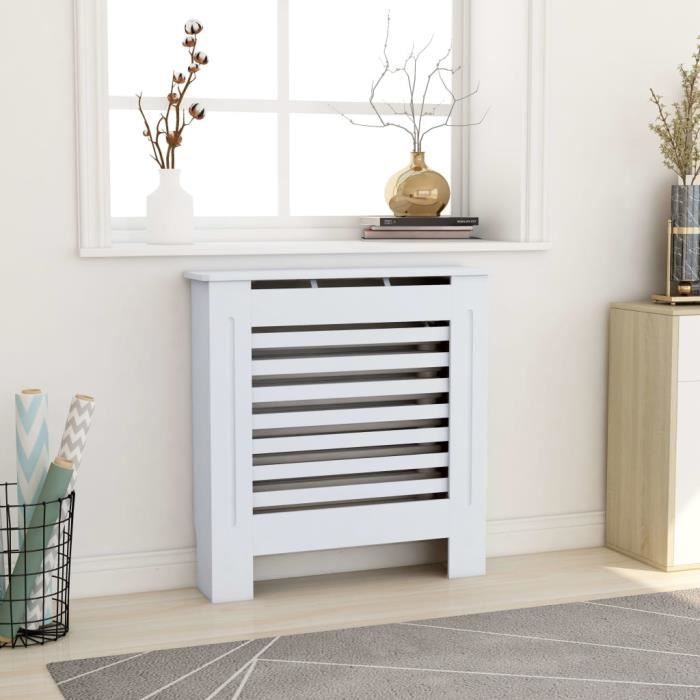 1744 Mobel Cache radiateur MODERNE MODERNE Chauffage Habits Chevalet Electrique pour SALON MDF Blanc 78 cm Cdiscount Bricolage