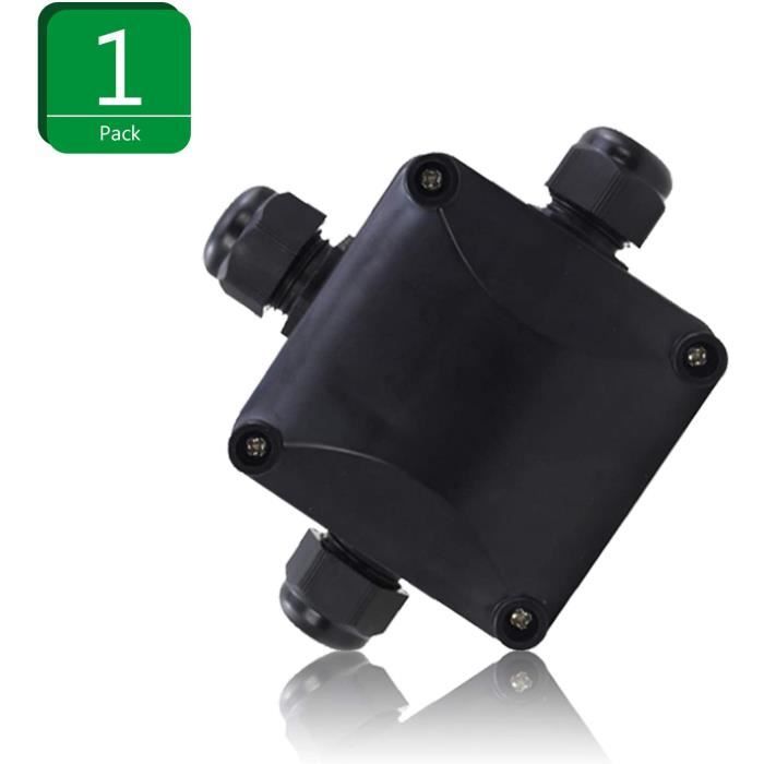 Boîte de dérivation IP68 - Boîte de jonction étanche - Pour câble de 4 à 12 mm de diamètre et de
