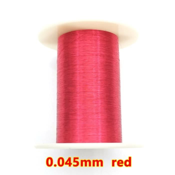 Fil Magnétique Cuivre émaillé 0,06 Mm - 3974 M - Rouge - Neuf Uxcell