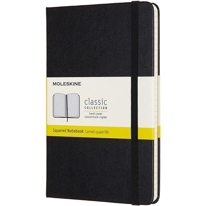 Moleskine de Notes Classique Papier Quadrillé Journal Couverture