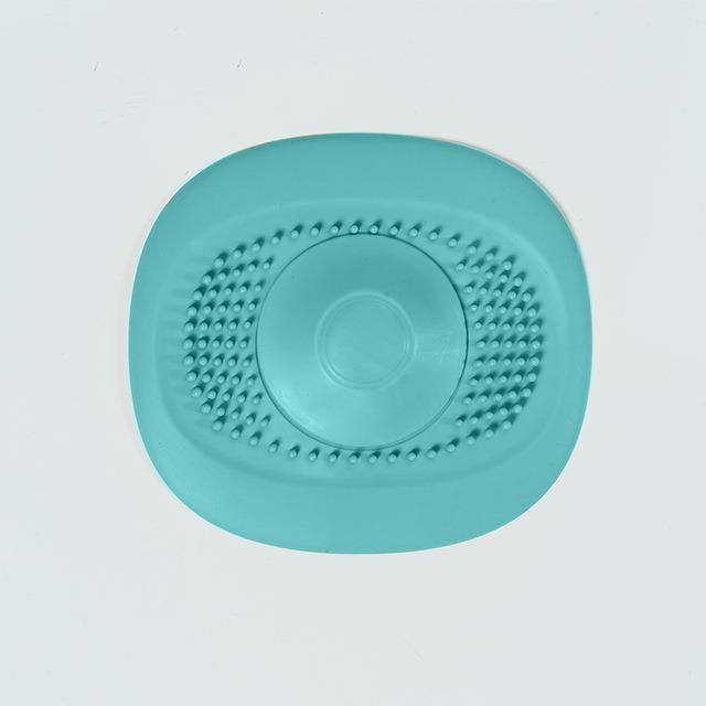 Bouchon De Vidange Carré 20x20 Cm En Silicone - Filtre Attrape-cheveux Pour Douche, Baignoire, évier - Anti-encrassement